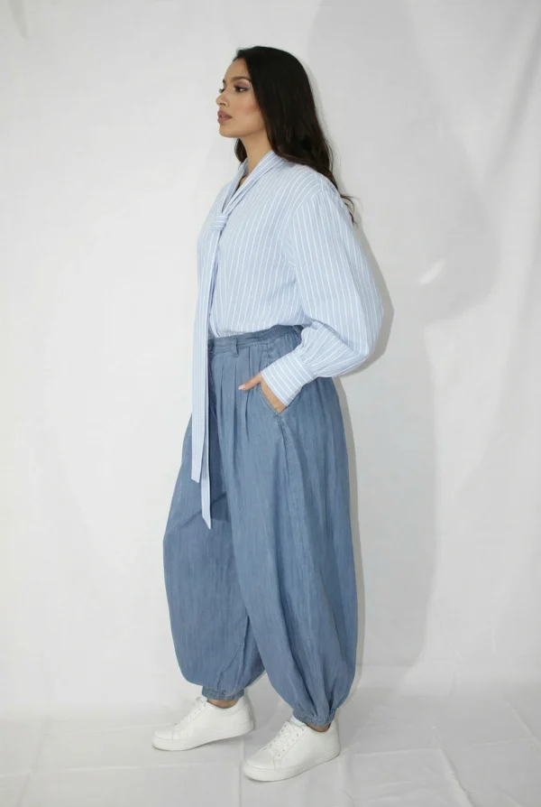 Blusa Oltremare — Camicia maxi fiocco | Linea Regular