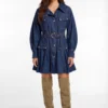 Master Reference Blue Empress — Vestito corto in denim | Linea Regular