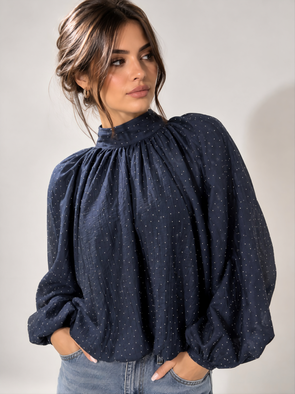 Blusa Lumière Blu Notte